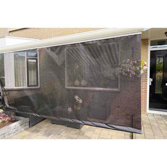 Sonnenschutz ESVO Volant Deluxe 350 Gr/M² 140 cm, schwarz