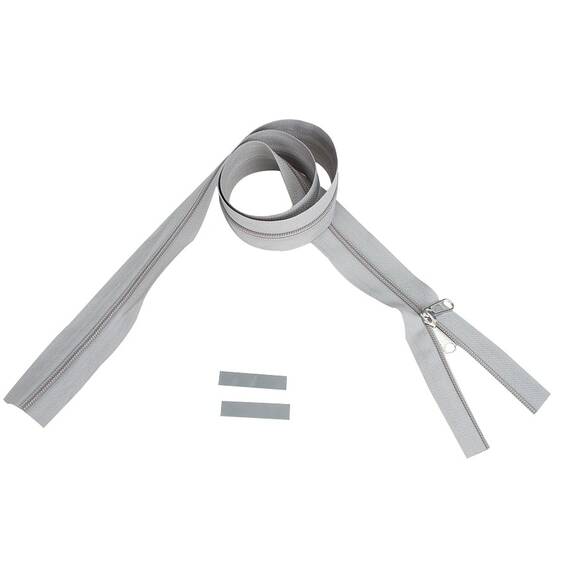 YKK rits 6 mm niet deelbaar lichtgrijs