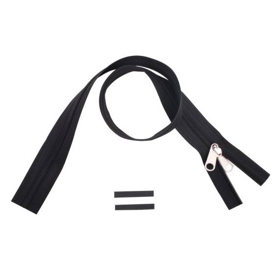 YKK rits 8 mm niet deelbaar zwart