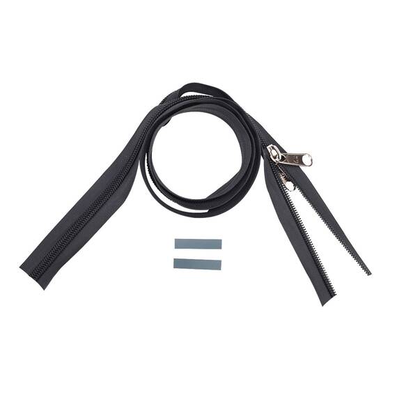 ESVO Reißverschlüsse 10 mm nicht teilbar, grau