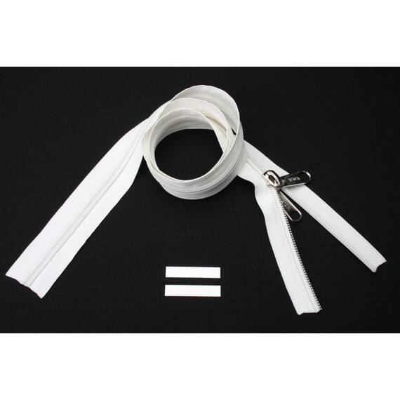 ESVO Reißverschlüsse 10 mm nicht teilbar, weiß