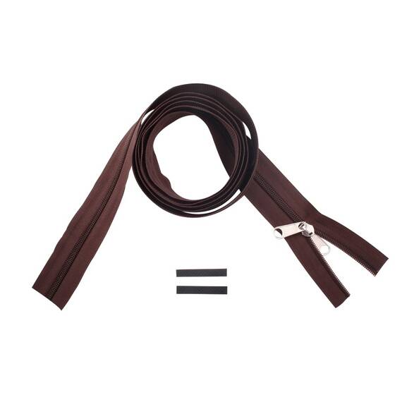 YKK rits 8 mm niet deelbaar bruin