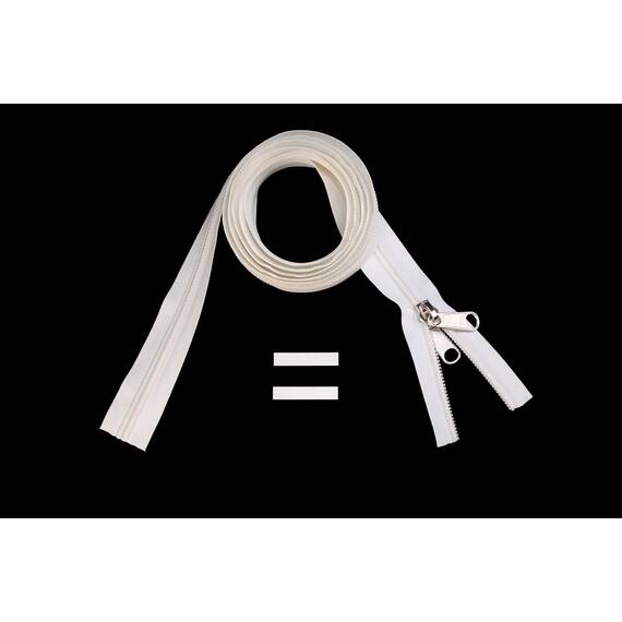 YKK Reißverschlüsse 10 mm nicht teilbar weiß