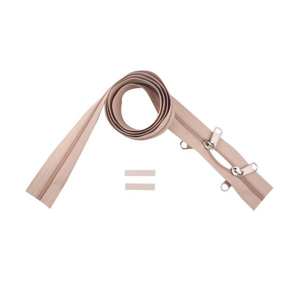 YKK Reißverschlüsse 8 mm nicht teilbar O-form sand