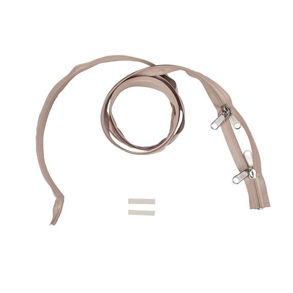 YKK Reißverschlüsse 10 mm nicht teilbar O-form sand