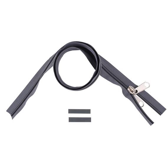 YKK Reißverschlüsse 10 mm nicht teilbar grau