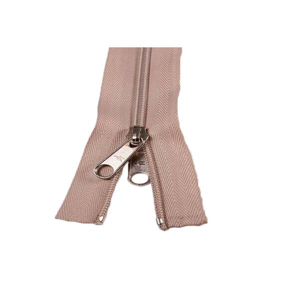 ESVO Reißverschlüsse 5 mm, nicht teilbar X-form sand