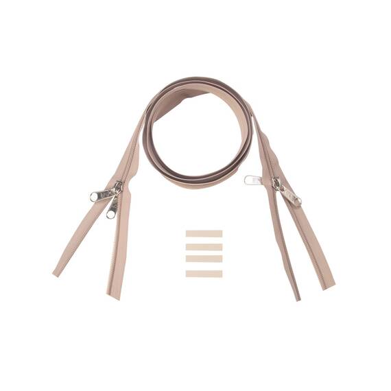 ESVO Reißverschlüsse 10 mm nicht teilbar X-form, sand