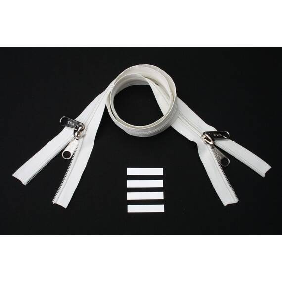ESVO Reißverschlüsse 10 mm nicht teilbar X-form weiss