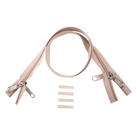 YKK Reißverschlüsse 10 mm nicht teilbar X-form sand