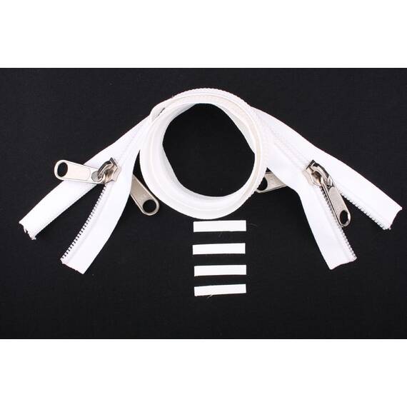 YKK Reißverschlüsse 10 mm nicht teilbar X-form weiß