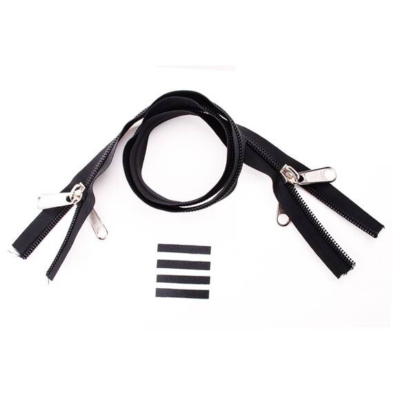 YKK Reißverschlüsse 10 mm nicht teilbar X-form schwarz