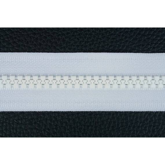 YKK VISLON Profilreißverschlüsse 8,6 mm 10V nicht teilbar weiß mit Metallschieber
