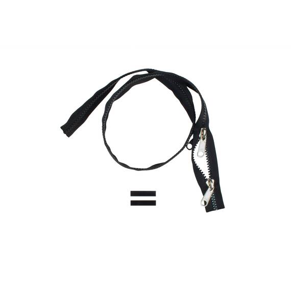 YKK VISLON Profilreißverschlüsse 8,6 mm 10 V nicht teilbar O-form schwarz