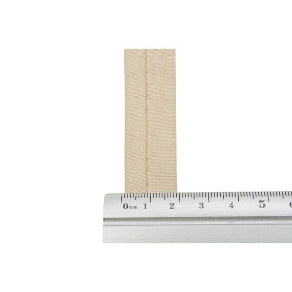 Schlaufenband, Zeltstoff, 200 Gr/M², Baumwolle 20 mm, beige