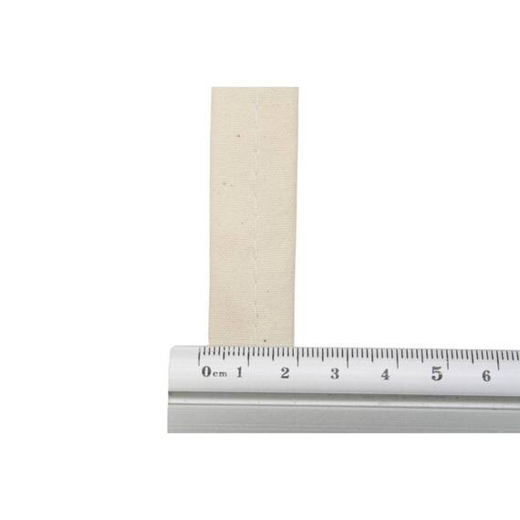 Schlaufenband, Zeltstoff, 200 Gr/M², Baumwolle 20 mm, ecru