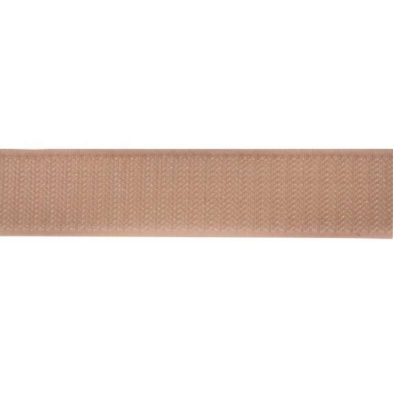 Klettband 30 mm beige, harte Seite, Haken