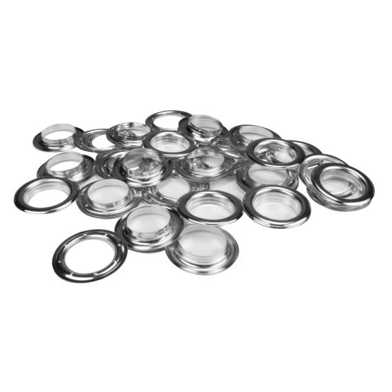 Set zeilringen 40mm vernikkeld