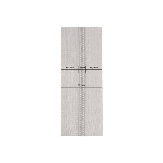 YKK rits 8 mm niet deelbaar zwart