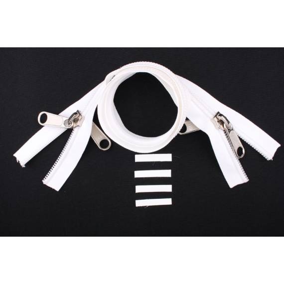 YKK Reißverschlüsse 10 mm nicht teilbar X-form weiß