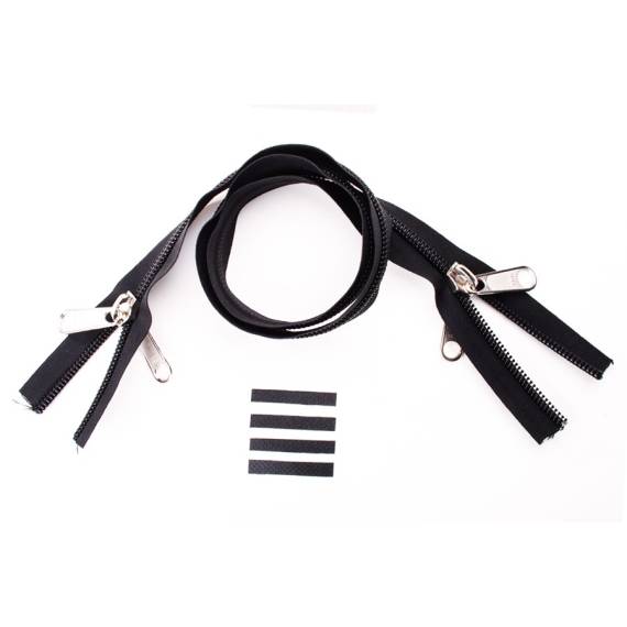 YKK Reißverschlüsse 10 mm nicht teilbar X-form schwarz