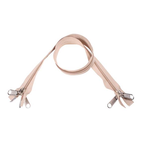 YKK rits 10 mm dubbel deelbaar beige