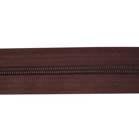 YKK Reißverschlussband 8 mm nicht teilbar, braun