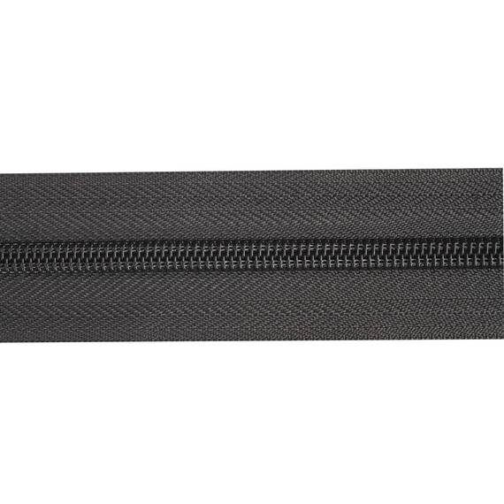 YKK Reißverschlussband 8 mm nicht teilbar, grau