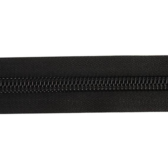 YKK Reißverschlussband 10 mm nicht teilbar, schwarz