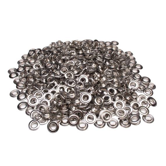 Satz ESVO Ösen Ø 12 mm vernickelt, 500 Stück