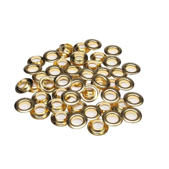 Satz ESVO Ösen Ø 16 mm messing, 50 Stück