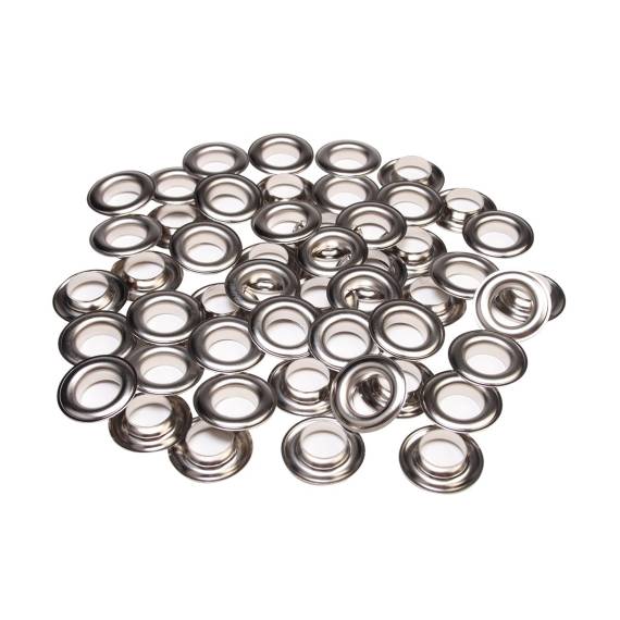 Satz ESVO Ösen Ø 16 mm vernickelt, 50 Stück