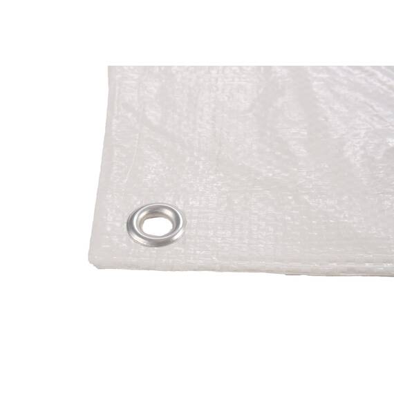 Gewebeplane mit Ösen, weiß, 200 x 300 cm, 100, wasserdicht