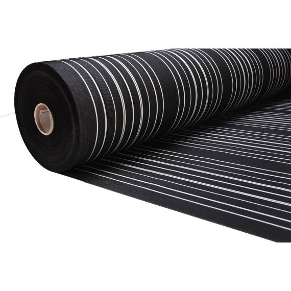 Sattler Markisenstoff 295 Gr./M² 120 cm, schwarz/silber 405