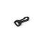 Karabiner / Musketonhaken Kunststoff schwarz für 25 mm Band