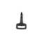 Karabiner / Musketonhaken Kunststoff schwarz für 25 mm Band