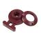 Minax Knopf braunrot