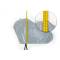 Deichselschutzhaube, dauerhaft, PVC, grau