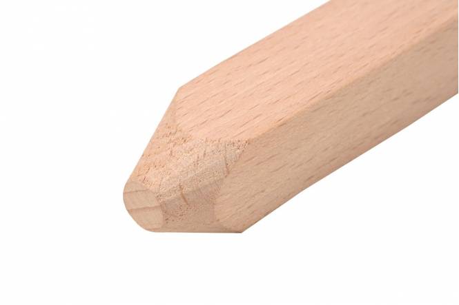 Zelthering Solid, 40 cm holz, extra dick und mit abgerundeter Spitze