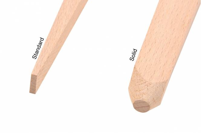 Zelthering Solid, 40 cm holz, extra dick und mit abgerundeter Spitze