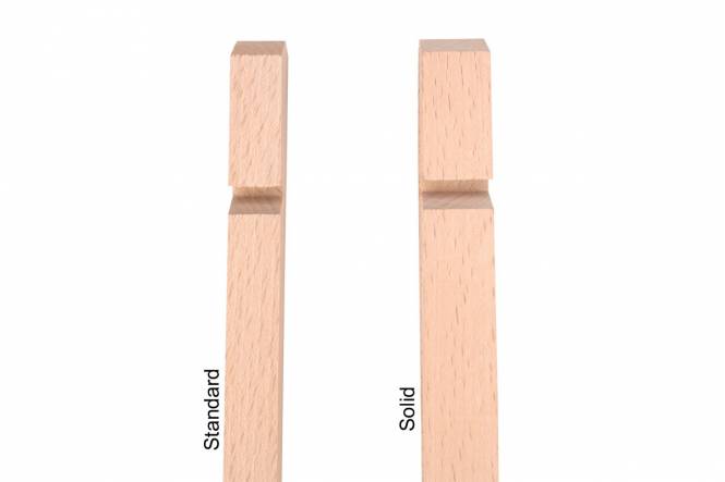 Zelthering Solid, 40 cm holz, extra dick und mit abgerundeter Spitze