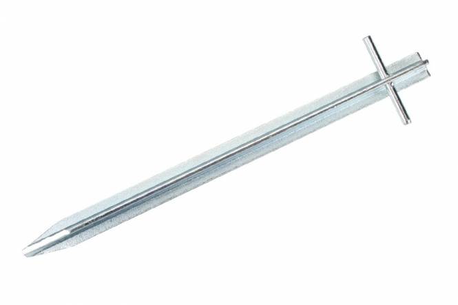 T-Hering 30 cm x 3 mm, blau-passiviert
