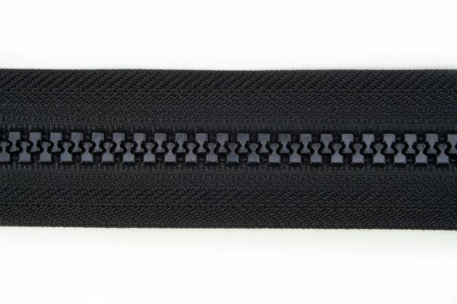 YKK VISLON Profilreißverschlüsse 8,6 mm 10V nicht teilbar schwarz mit Kunststoff auto lock Schieber