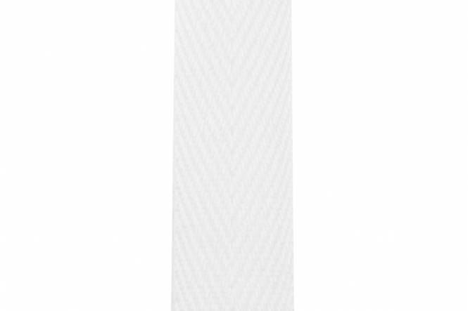 Zeltband 25 mm, Polyester, weiß wasserabweisend