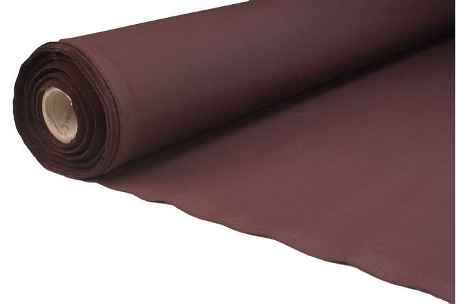Zeltstoff Baumwolle für Zeltplane, 330 Gr/M² 175 cm, chocolat, FR, ll Wahl