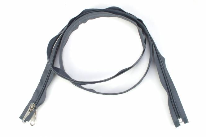 YKK Reißverschlüsse 10 mm teilbar grau, 300 cm