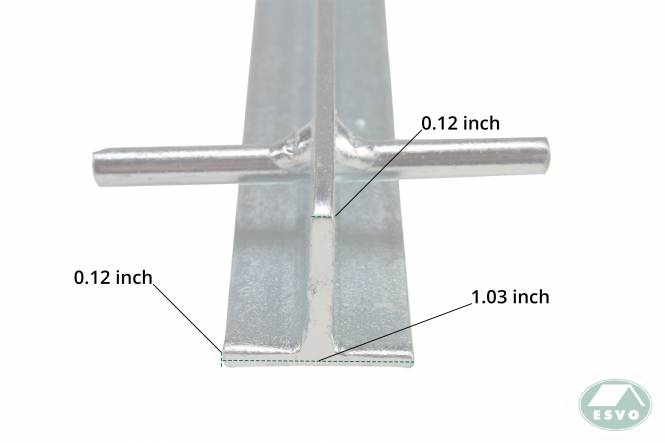 T Hering, 30 cm x 3 mm, verzinkt, Stahl, 50-PACK