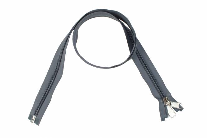 YKK Reißverschlüsse 10 mm teilbar grau, 200 cm