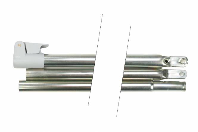 ESVO Teleskopierbare Firststab 25/22 mm, 3 teilig 120-300 cm + Powergrip