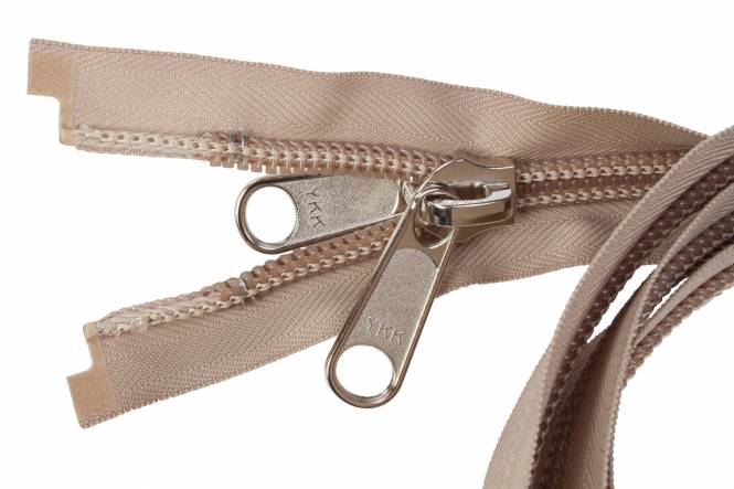 YKK Reißverschlüsse 10 mm teilbar sand, 450 cm